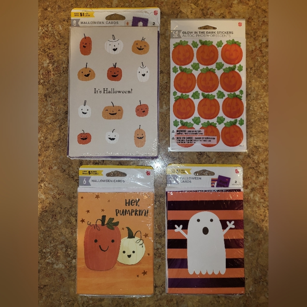Halloween Greeting Cards & Stickers